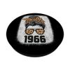 Leopard Messy Bun Awesome Since 1966 Limited Edition PopSockets Swappable PopGrip