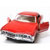 Kinsmart 1967 Chevrolet Impala  Diecast Model / Pull Back Mini Car / Red