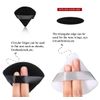 osb 2pcs powder puff washable makeup sponge triangle powder puff soft powder sponges Body Cosmetic Foundation Puff Wet Dry Makeup Tool beauty blenders, Reusable Triangle Sponges (Black and White)
