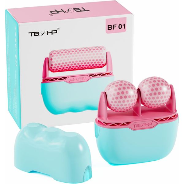 TBPHP Ice Roller BF01 for Face & Eye with Plastic Cover Massager Face Massage Roller Tools (Pink)