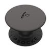 Black Initial Letter F Heart Minimalist Gray PopSockets Swappable PopGrip