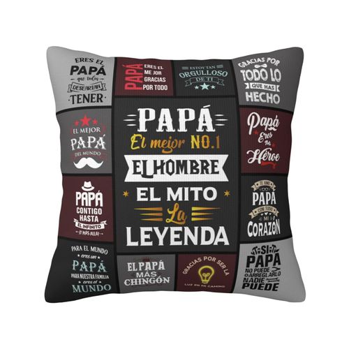 dengtian Regalos para Papa - Gifts for Mexican Dad - Mexican Dad Gifts - Regalos para Papá - Regalos para Papa De CumpleañOs Throw Pillow Cover 18"x 18"