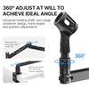 Ulanzi LS26 Low Profile Microphone Arm with Cable Channels Desk Clamp