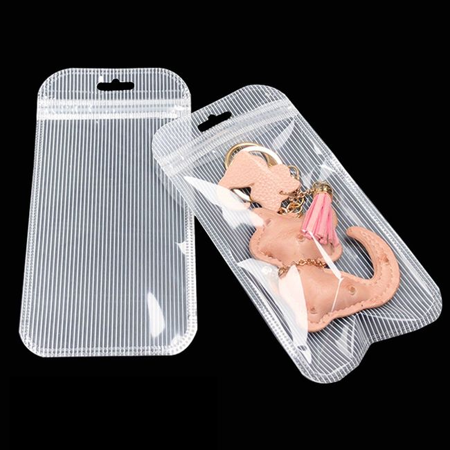 Large Sizes PP Plastic Bag Ziplock Phone Accessories Bag With Butterfly  Hole Clear Front Mylar Packag Bag For Earphone USB Cable - AliExpress