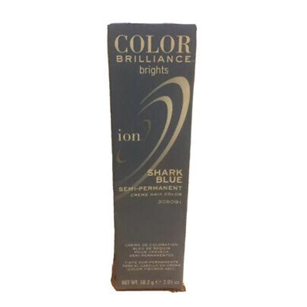 ION COLOR BRILLIANCE BRIGHTS Semi-Permanent Creme Hair Color 2.05oz Shark Blue