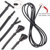 Universal Car Windshield Wiper Squirter Washer Nozzle Spray Jet Kit Fluid Hose