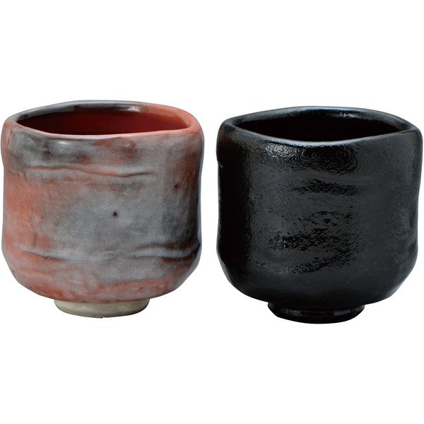 Kyoto Ware KTA465 Kiyomizu Ware Juraku Kiln Pair Teacup Fukuraku