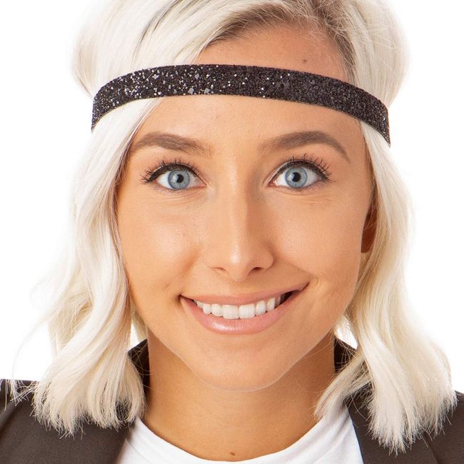 White Sparkle Non-Slip Headband