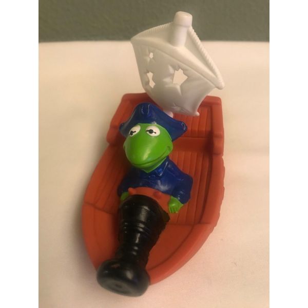 McDonald's The Muppets Treasure Island Kermit the Frog Toy Boat for Tub