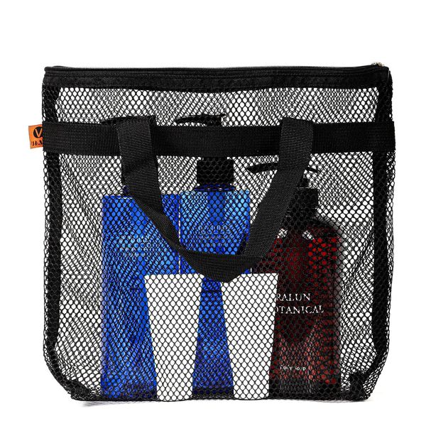 VILAU Mesh Bag, Spa Bag, Mesh Pouch, Net, Hot Spa Bag, Sauna Bag, Spa, Bath, Public Bath, Travel Pouch