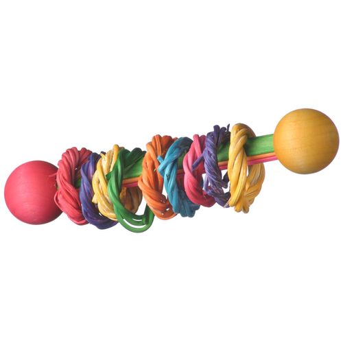 Super Bird Creations SB536 Vine Ring Rattle Bird Foot Toy, Medium/Large Bird Size, 5.5" x 1.5"