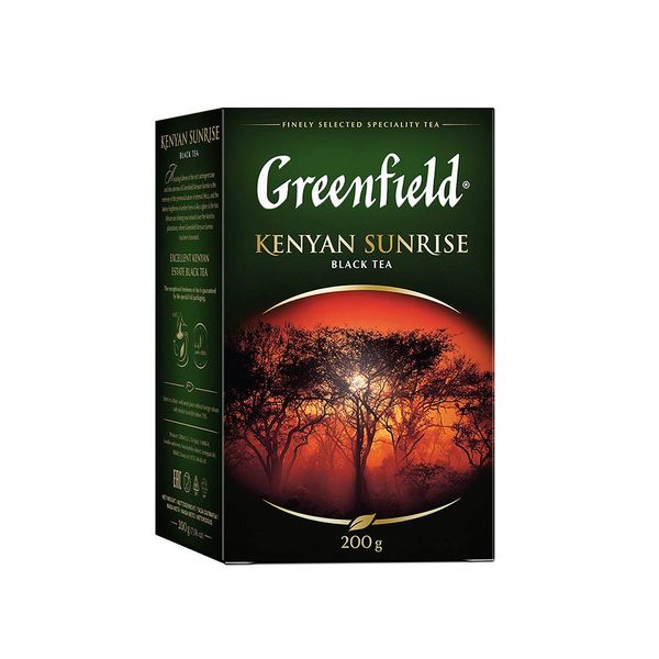 GREENFIELD KENYAN SUNRISE | Single Origin Schwarztee Loose Leaf | Schwarzer Loser Tee | Kenia | Koscher | Black Tea | Kenya | 200g