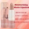 Lipstick Nude Lip Gloss Matte Long Lasting Lipstick Nude Velvet Lipstick, Up to 12 Hour Wear, Non Drying Lipstick for Girls Women (#02)