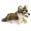 Folkmanis Gray Wolf Hand Puppet Gray/Black/White, 1 EA