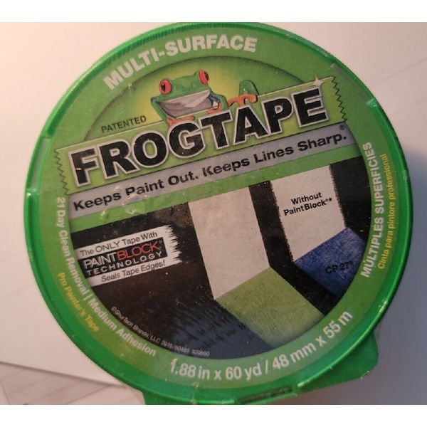 FrogTape multi-Surface painter 1.88 in. x 60 yds. with Block Painter's Tape