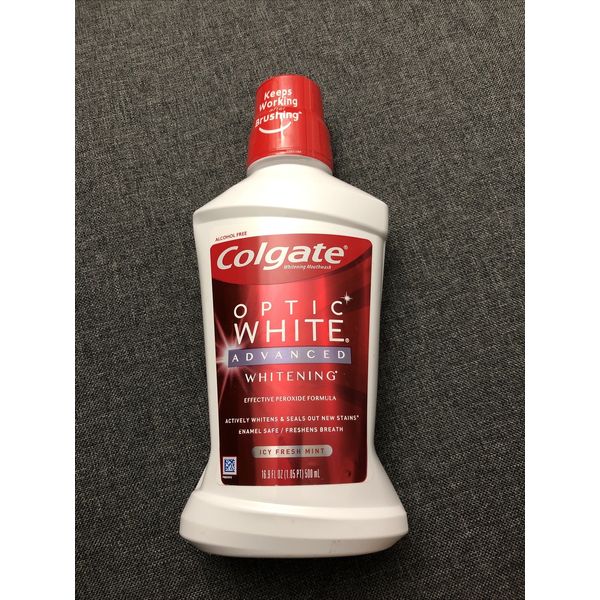 9 Colgate Optic White Mouth Wash Exp 10/2025