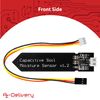 AZDelivery 3 x Soil Moisture Sensor Hygrometer Module V1.2 capacitive compatible with Arduino including E-Book!