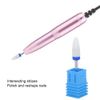 Ceramic Nail Drill Bit Corn-Head-Shape Professional Grinding Head for Nail Polishing(Blue)