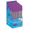 10 x Violet Ink, Ultra-glide Ballpoint Pens Medium Point - Purple