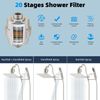 All Metal 12'' Filtered Rainfall Shower Head Combo, High Pressure Handheld Showe