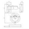 Dart Period Privacy Indicator Bolt - Satin Nickel