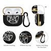 Satanic Goat Head Design Case Compatible with AirPods Case 3 2021 with Keychain Shockproof Protective