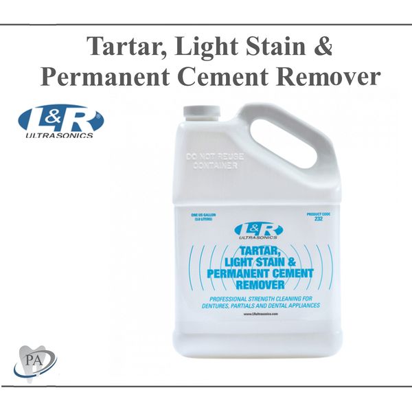 Dental Ultrasonic Solution Tartar, Light Stain & Permanent Cement Remover, 1 Gl