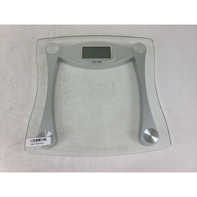 Taylor Weight Tracking Glass Body Scale in Silver 500lb Capacity