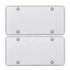 NEW CLEAR LICENSE PLATE COVER BUG SHIELD FLAT 2 PLASTIC TAG PROTECTOR
