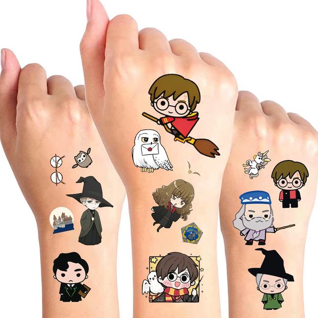 6 sheet Temporary Tattoos for Kids, Birthday Party Supplies Anime Cartoon Fake Tattoos stickers Party Favors for Kids boy Girls Birthday Decorations Party Game Rewards Stickers … …