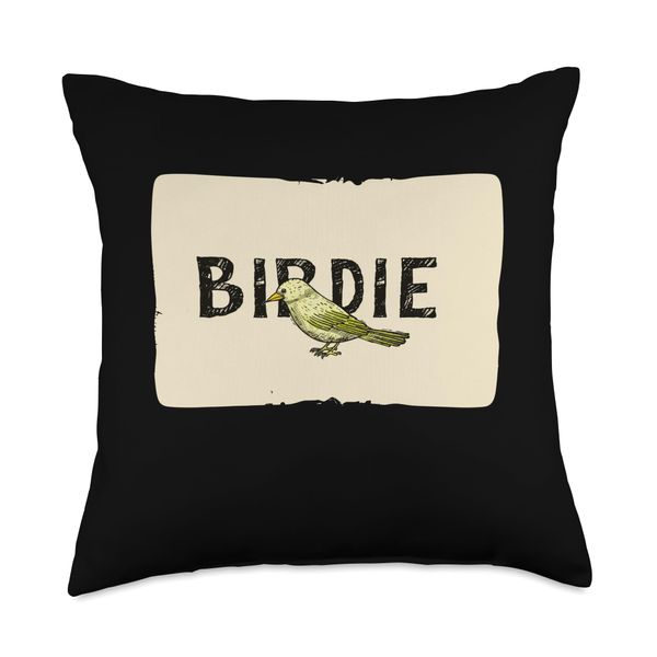 Cool Birdie Emblem Costume Throw Pillow