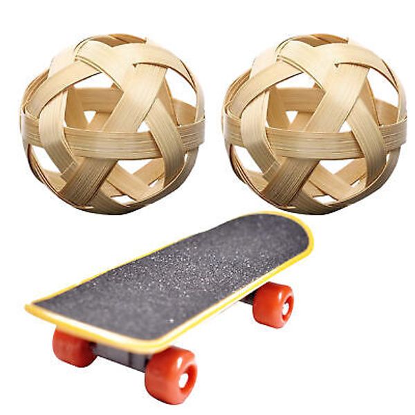 Turtle Pet Toy Mini Skateboard with 2 Ball Fun Pet Turtle Play And Training Toy