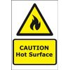 Caution Hot Surface Dibond Aluminium sign - 20 x 30 cm