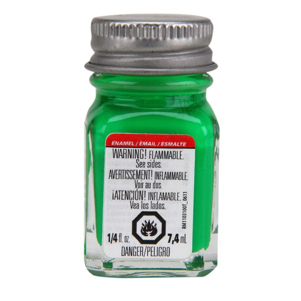 Testors Enamel Paint .25oz, Green Fluorescent