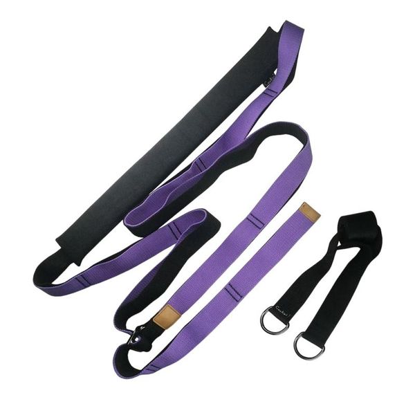 GHSHOP Stretcher Strap Gymnastics Stretching Band Backbend for Yoga, Polyester Steel, Purple