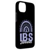IBS Awareness Periwinkle Boho Rainbow And Ribbon Case for iPhone 14 Plus