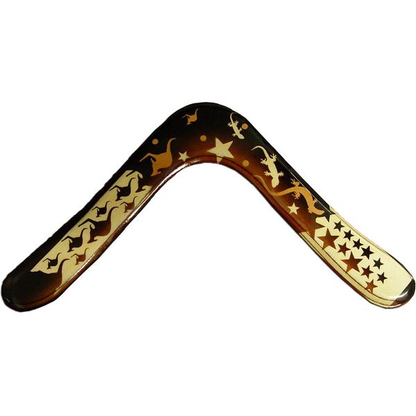 Aboriginal Blue Angel Wooden Boomerangs - for Kids 8-18!