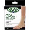 Curad Open Heel Ankle Supports (Beige) Small