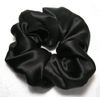 Black Silk Charmeuse Scrunchy Regular