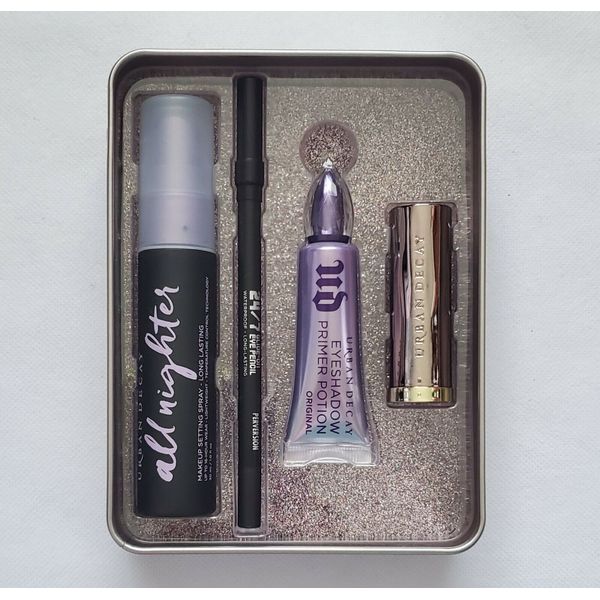Urban Decay Holiday Hall of Fame 4Pc Set w/ 3 Full Size Items $80 Value, New!