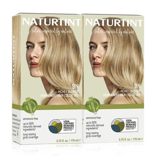 Naturtint - Permanent Hair Color - 9N Honey Blonde - 5.75 Oz (Pack of 2)