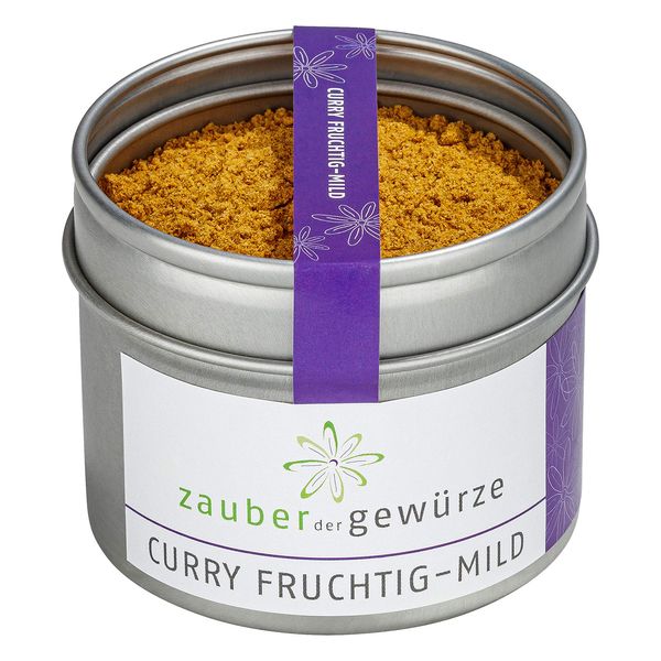 Zauber der Gewürze Curry Pulver fruchtig, mild, aromatisch, Curry Gewürz auch zum Herstellern einer Curry-Sauce, Spitzenqualität, in wiederverschließbarer Aroma-Dose, 55 g