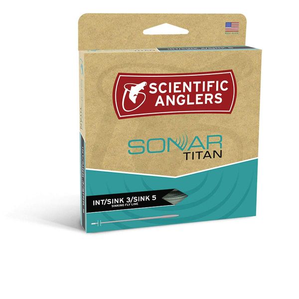 Scientific Anglers Sonar Titan Taper Intermediate / Sink 3 / Sink 5 - Pale Green / Olive / Charcoal (Textured), WF-8-S Textured