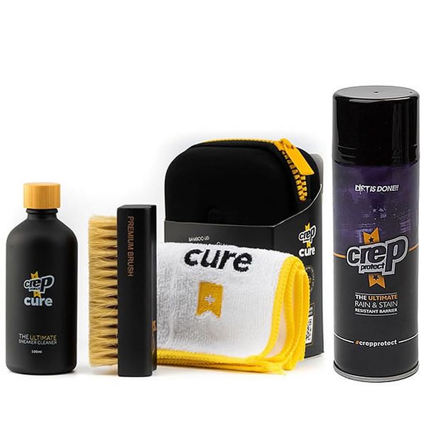 Crep Protect Shoe Care Kit + Waterproof Spray, 4-Piece Set, Black (97)