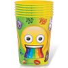 Unique Party 79437 - 16oz Rainbow Fun Emoji Plastic Cup