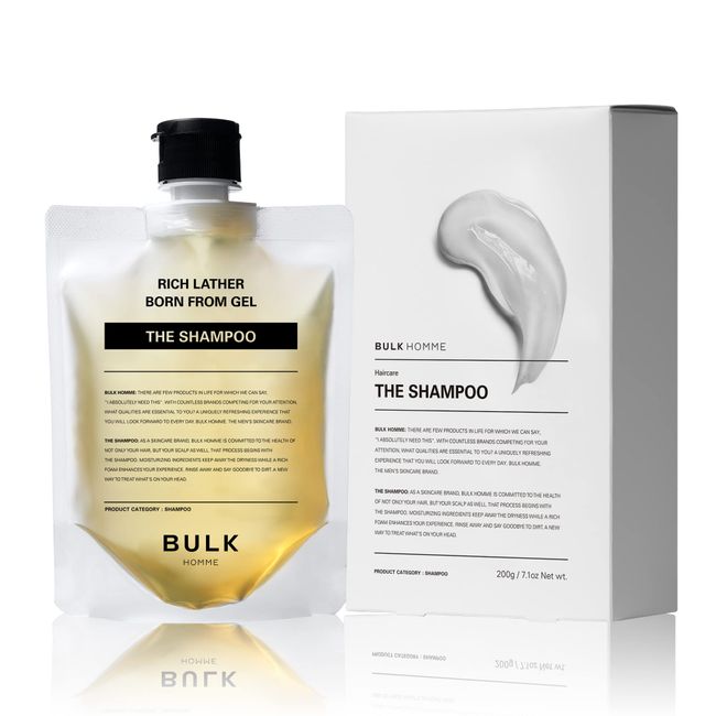 Bulkhomme The Shampoo, 7.1 oz (200 g), Men's Hair Care Scalp Gel Cleaning Amino Acid, Salon, Dandruff/Itching