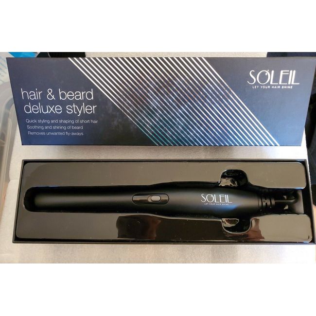 SOLEIL HAIR TOOLS Man Hair & Beard Styler Black Free Shipping. Brand New. Sale