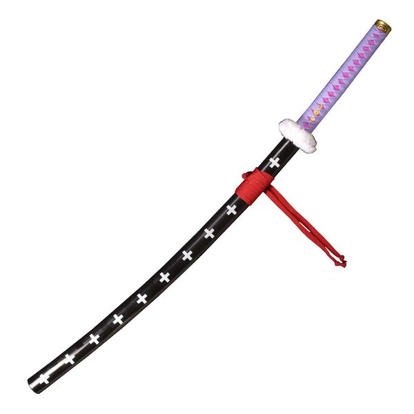 Sword fort Handmade Katana Anime Sword, Death Surgeon Trafalgar Law Cosplay Sword, Kikoku Sword Purple