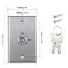 uxcell Key Switch Lock On/Off Exit Switch Emergency Door Release DPST for Access Control Panel Mount with 2 Keys