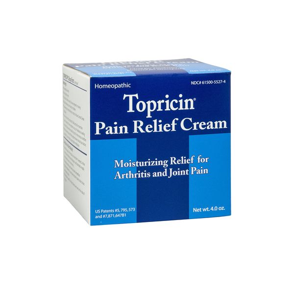 Topricin Pain Relief Cream 4 oz